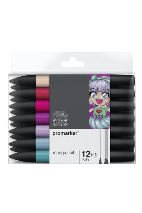 Winsor Newton Promarker 12+1 Set Manga Chibi