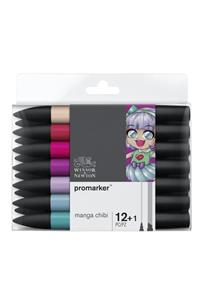 Winsor Newton Promarker 12+1 Set Manga Chibi