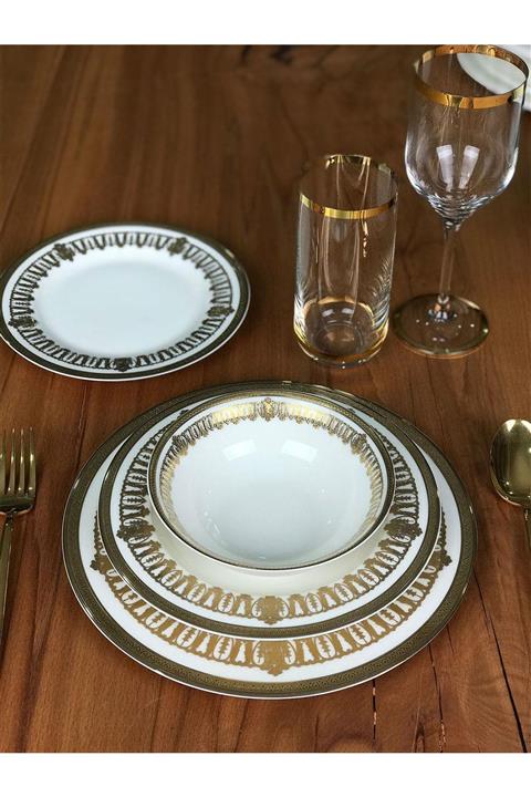 Lucky Art Valentina 62 Parca Bone Chıne Yemek Takımı