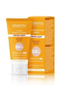 Alldermo Tinted Light Güneş Koruyucu Krem Spf50 50ml