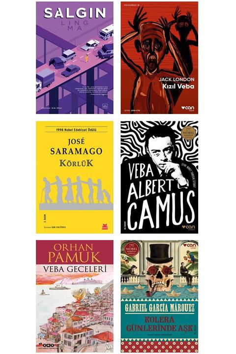 Betonsu Tasarım Veba Geceleri + Kolera Günlerinde Aşk + Körlük + Salgın Ling Ma + Veba Albert Camus + Kızıl Veba