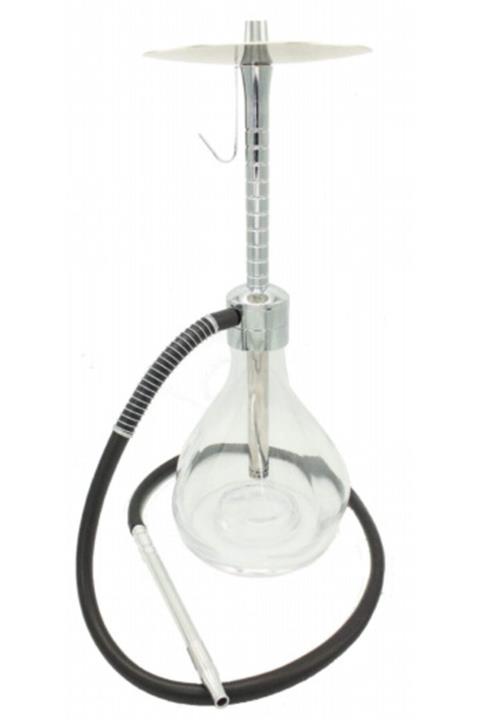 Dion Şeffaf Alüminyum Nargile Yandan Tahliyeli