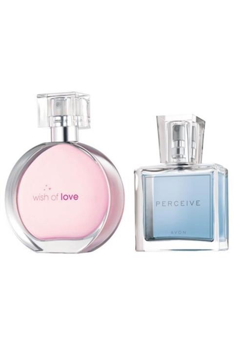 AVON Wish Of Love Edt 50 ml ve Perceive Edp 30 ml Kadın Parfüm 8534918022543
