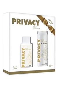 Privacy Kadın Gold Sensation Korfe Parfüm Edt 100 ml  + Deodorant 150 ml