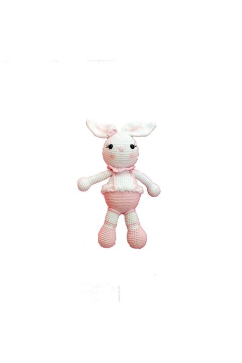 GO BABY Organik Tavşan Figür Uyku Arkadaşı Oyuncak