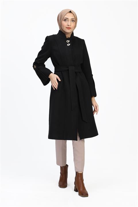 Kemal Aydın Kadın Siyah Tesettür Kaban