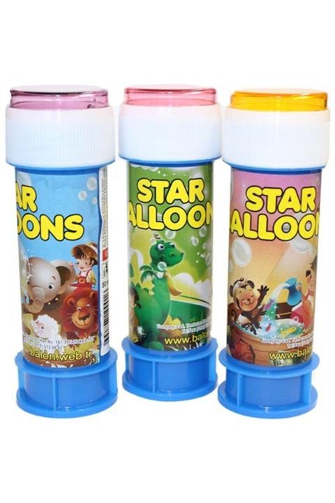 YYB Köpük Baloncuk Çıkaran Oyuncak Star Bubbles Marka 5 Adet