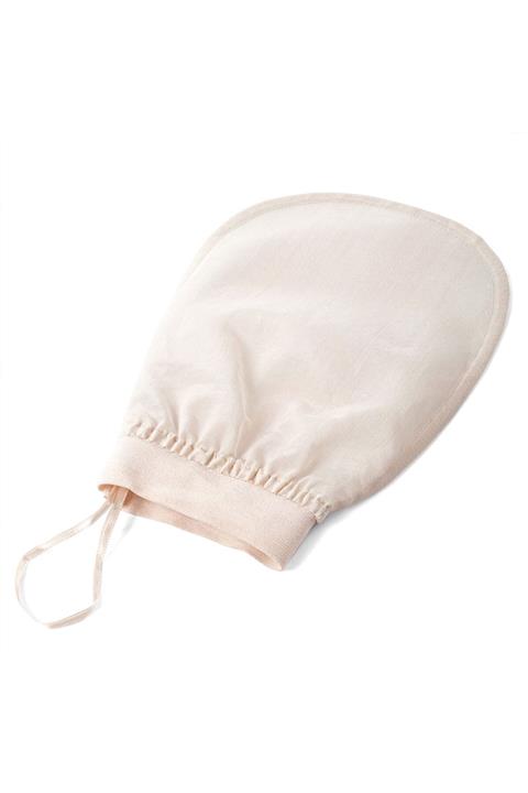 Silk INN Beyaz İpek Banyo Kesesi