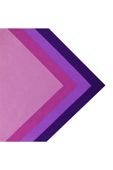 toptankece Ince Yumuşak Keçe 50x50 Cm Mor Tonlar 4 Renk