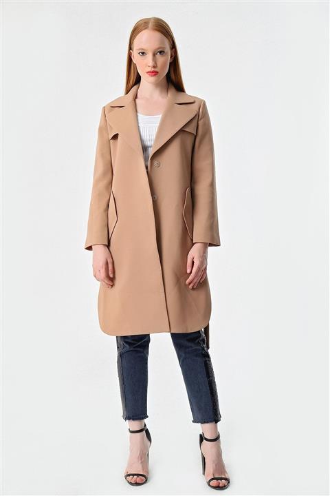 Armani Exchange Kadın Bej Trençkot