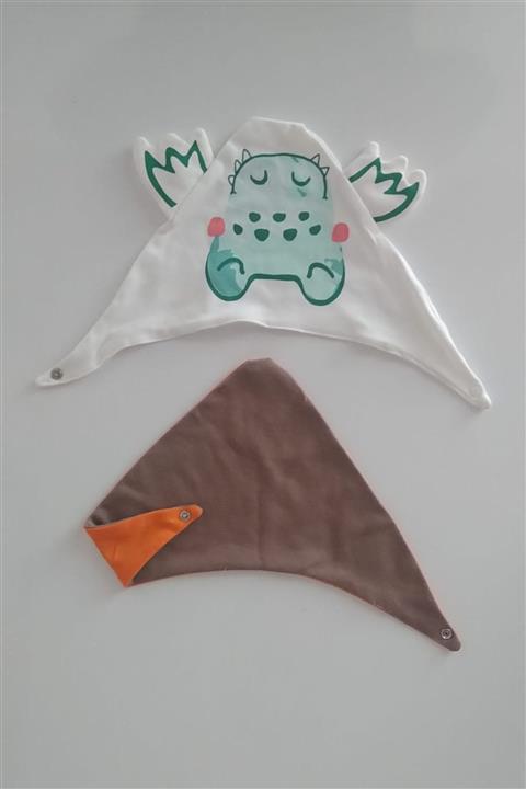 Wogi Bebek Çıtçıtlı Mama Önlüğü 2'li Takım %100 Pamuk