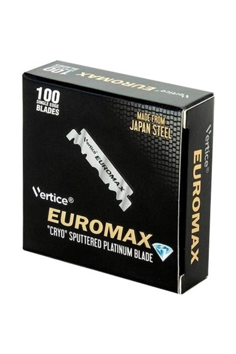 Euromax Platinum Coated Tek Taraflı Ustura Berber Tıraş Bıçağı 1 Paket/100 Adet Jilet