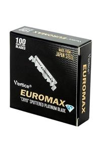 Euromax Platinum Coated Tek Taraflı Ustura Berber Tıraş Bıçağı 1 Paket/100 Adet Jilet