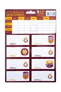 Galatasaray Galatasaray Ders Programlı Okul Defter Etiketi - 3 Yaprak