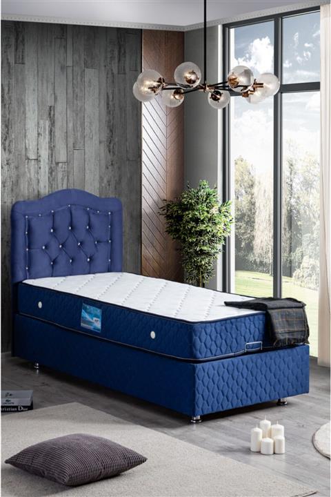 Setay Baza Başlık Delüx Ortopedik Yatak Seti, Lacivert