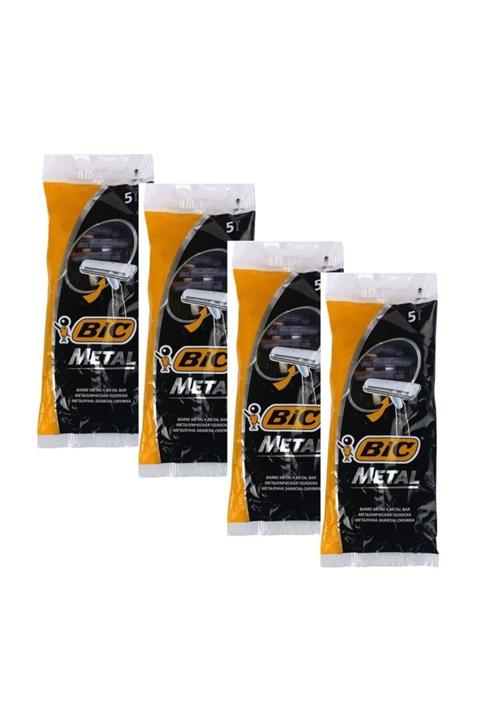 Bic (4 Paket) Metal Tıraş Bıçağı 5 'li Poşet - Kullan-at Bıc Tıraş Bıçağı