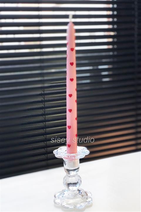 sisey studio Sisey Kalpli Şamdan Mumu Kalpli Mum