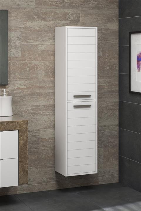 Alfa Banyo Gökçe Mdf Beyaz 150 cm Lüx Boy Dolabı