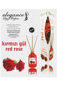 Elegance vip Perfume Kırmızı Gül Reed Diffuser Bambu Çubuklu Oda Kokusu (55 ML)