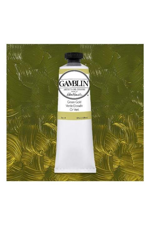 GAMBLIN COLORS Gamblın Artıst Grade Oıl Colors 37ml Green Gold