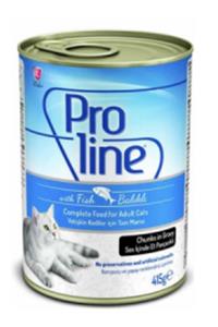 Pro Line Proline Kedi Konserve Mama 415 gr Balıklı 10 Adet