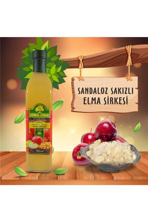 Kemal Çınar Katkısız Doğal Sandaloz Sakızlı Elma Sirkesi