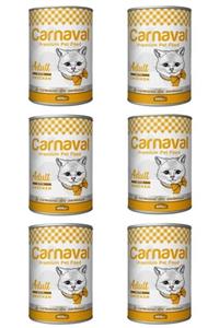 Carnaval Cat Tavuklu Kedi Konservesi 400 Gr X 6 Adet