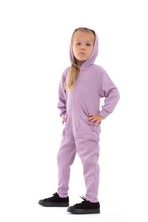 Le Mabelle Lila Fermuarlı Çocuk Tulum - Dona