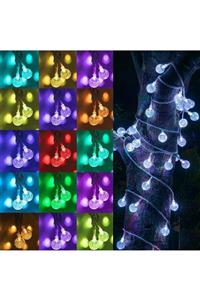 REWEL Dekoratif Peri Led Işıklı Kristal Ampul Minik Top Dizeleri Lamba Yılbaşı Ağacı Işığı
