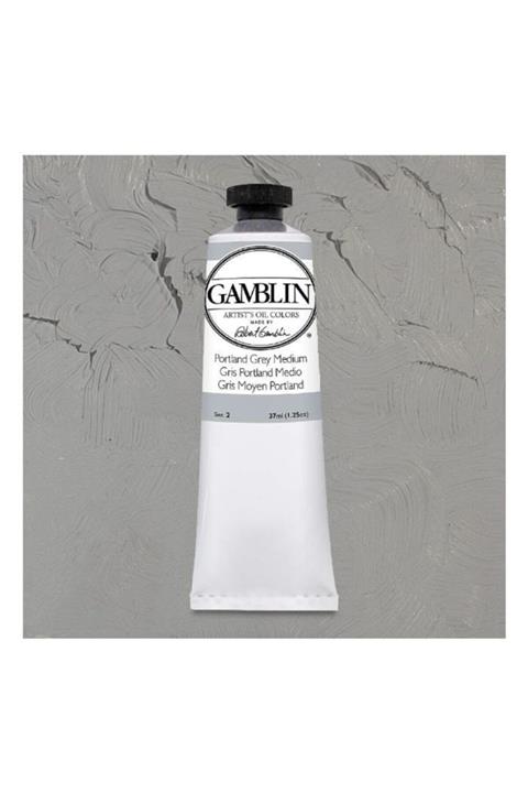 GAMBLIN COLORS Gamblın Artıst Grade Oıl Colors 37ml Portland Grey