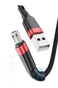 uslion 1 m 3a Micro Usb Örgülü Android Hızlı Şarj/data Kablosu