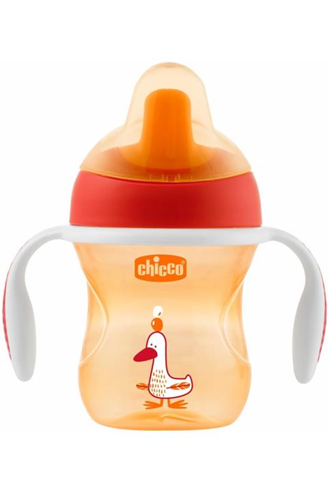 Chicco Sarı Renkli Yarı Yumuşak Uçlu Bardak 6 Ay+