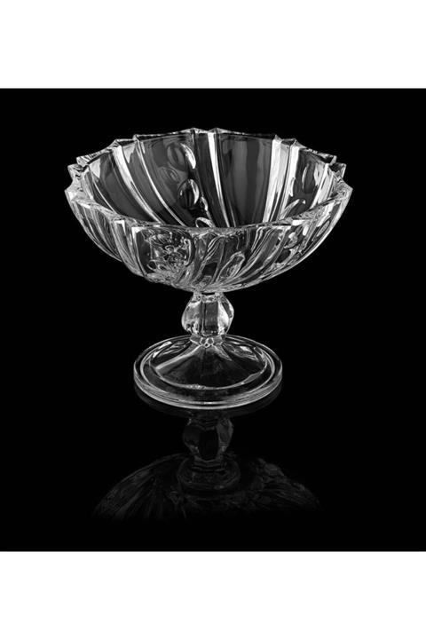 Oyks Kristal Ayaklı Cam Kase 25 Cm