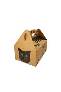 PriGo Karton Dijital Baskılı Kedi Taşıma Çantası