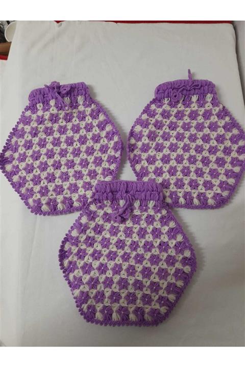 İ & S Shop El Yapımı Banyo Lif 3'lü Set