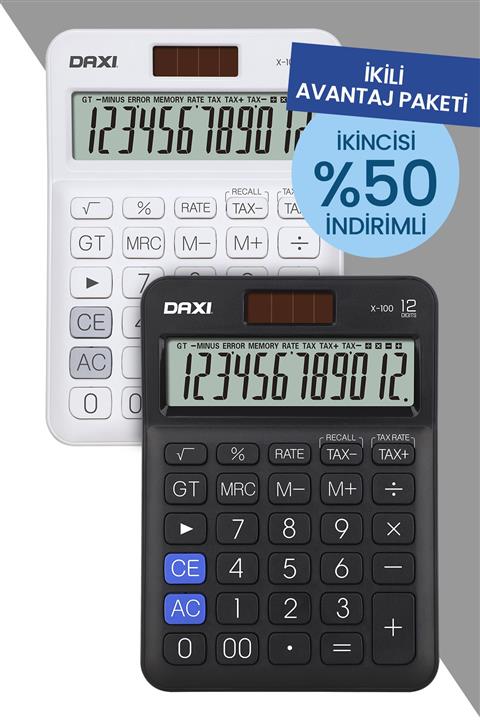 Daxi Siyah ve Beyaz Renk X-100 2 Adet