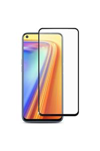 SKV MOBILE Oppo Realme 7 Uyumlu Tam Ekran Koruyucu Kırılmaz Cam