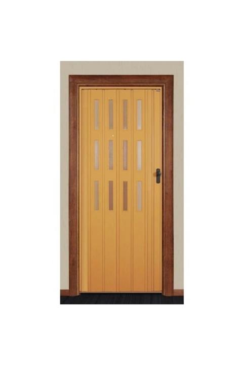 ERİKMANN Katlanır Kapı 100 H 215 Kayın Camlı Pvc Akordiyon