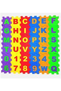 rennway 36 Parça Çocuk Oyun Karosu Eva Puzzle Yer Matı Harf Ve Sayılar Eğitici Oyun Halısı Mini