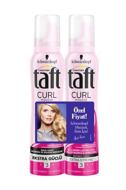 Taft Köpük Curl&Flex 2'Li 150Ml+150Ml