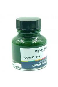 William Mitchell : Sıvı Guaj Boya : Olive Green 014 : 30 Ml