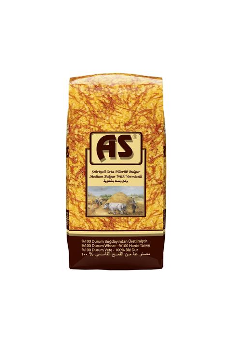 As Bakliyat As Şehriyeli Orta Pilavlık Bulgur - 1 Kg