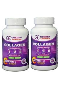 Golden California Collagen Hidrolize Tip 1-2-3 Hyaluronik Asit Paba Selenyum Vitamin C 180 Tablets 2