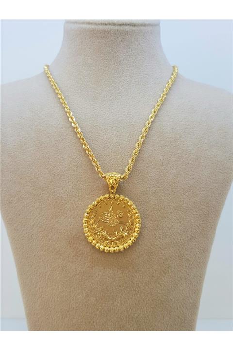 AltınAlalım Dorika Çerçeveli Altın Kolye