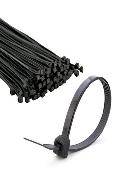 AKSUFEZ (falçata Hediyeli) Plastik Beyaz Cırt Kelepçe 4.8 X 250 Mm 100 Lü Tnr-0445