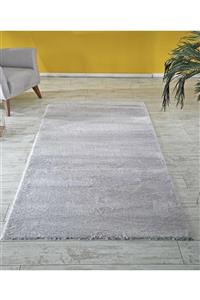 nevbaharhome Gri Kaymaz Taban Yıkanabilir Kesme Post Peluş Yolluk Salon Mutfak Koridor Banyo Halısı