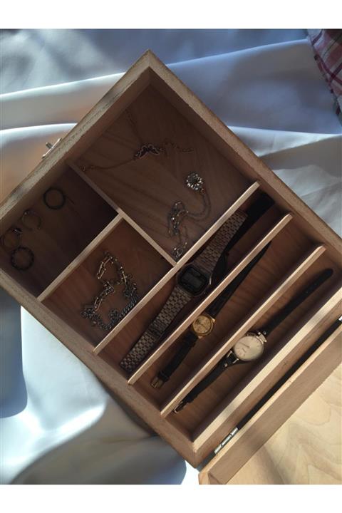 SafeShop Nanelim Ahşap Takı & Aksesuar Kutusu