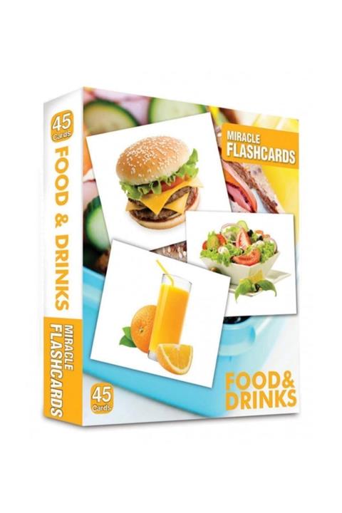MK Publications Miracle Flashcards: Food And Drink - Kolektif