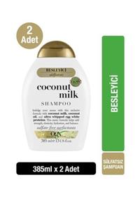 OGX Besleyici Coconut Milk Sülfatsız Şampuan 385 ml x2