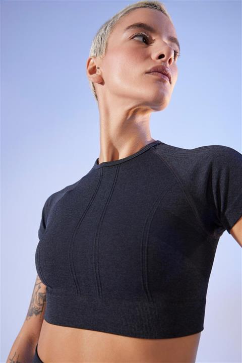 Woof Gym Seamless Sports Crop Top Shadow